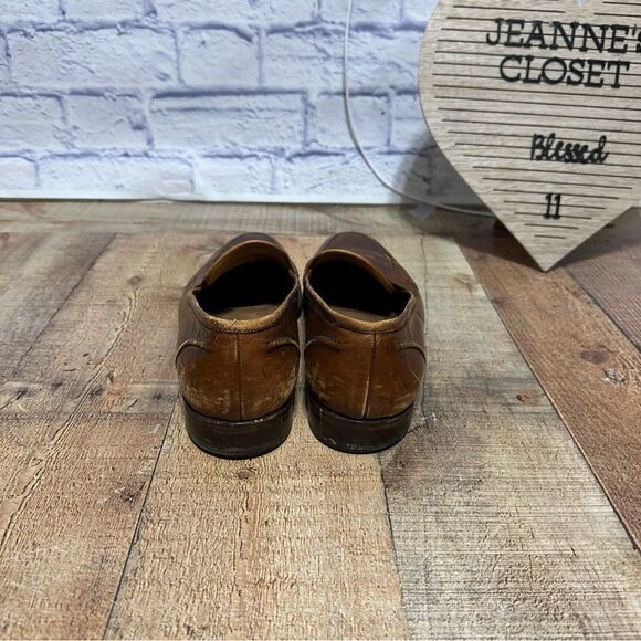 Vintage Ralph Lauren Bench Made Italy Brown Saddle Loafers Size 10.5 D main image 4